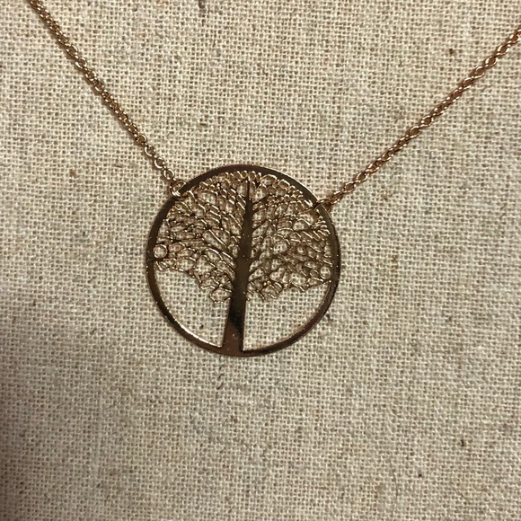 Family Tree Necklace and Stud Earrings Set - Picture 2 of 5